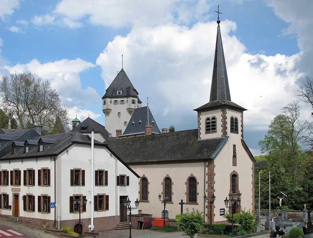 Church in Colmar-Berg, Luxembourg