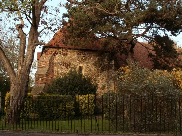 Truncated West tower of St Andrew's parish church, Heybridge, Essex, seen from the south