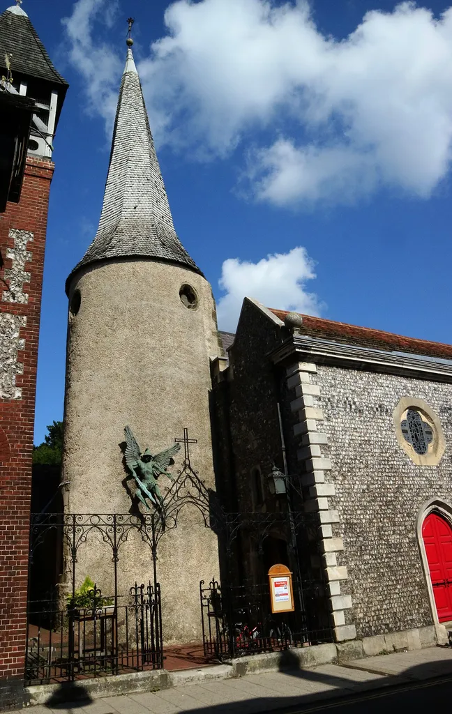 The tower which dates from around 1200 and the adjacent west wall are all that remains of the original church building .mw-parser-output .messagebox{margin:4px 0;width:auto;border-collapse:collapse;border:2px solid var(--border-color-progressive,#6485d1);background-color:var(--background-color-neutral-subtle,#fbfcff);color:var(--color-base,#202122);box-sizing:border-box;border-inline-start-width:8px}.mw-parser-output .messagebox.mbox-small{font-size:88%;line-height:1.25em}.mw-parser-output .mbox-warning,.mw-parser-output .mbox-speedy{border:2px solid var(--border-color-error,#b22222);background:var(--background-color-error-subtle,#ffdbdb);border-inline-start-width:8px}.mw-parser-output .mbox-serious,.mw-parser-output .mbox-delete,.mw-parser-output .mbox-stop{border:2px solid var(--border-color-error,#b22222);border-inline-start-width:8px}.mw-parser-output .mbox-issue,.mw-parser-output .mbox-content{border:2px solid #f28500;background:var(--background-color-warning-subtle,#ffe);border-inline-start-width:8px}.mw-parser-output .mbox-query,.mw-parser-output .mbox-style{border:2px solid #f4c430;background:var(--background-color-warning-subtle,#ffe);border-inline-start-width:8px}.mw-parser-output .mbox-shit{border:2px solid #960;border-inline-start-width:8px}.mw-parser-output .mbox-license{border:2px solid #88a;border-inline-start-width:initial}.mw-parser-output .mbox-legal{border:2px solid var(--border-color-notice,#666);background:var(--background-color-base,#fff);border-inline-start-width:8px}.mw-parser-output .mbox-honor{border:2px solid #ca3;background:var(--background-color-warning-subtle,#fcf4db);border-inline-start-width:8px}.mw-parser-output .mbox-growth{border:2px solid #8d4;background:var(--background-color-success-subtle,#d5fdf4);border-inline-start-width:8px}.mw-parser-output .mbox-move{border:2px solid #93c;border-inline-start-width:8px}.mw-parser-output .mbox-protection,.mw-parser-output .mbox-message{border:2px solid var(--border-color-base,#aaa);border-in