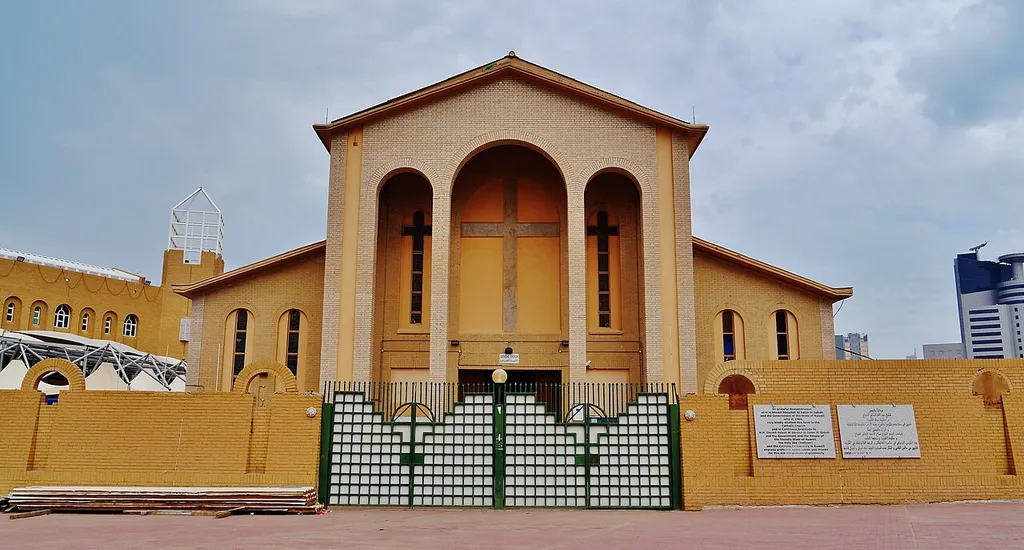 Facade of the Co-Cathedral of the Holy Family, Kuwait City, Kuwait