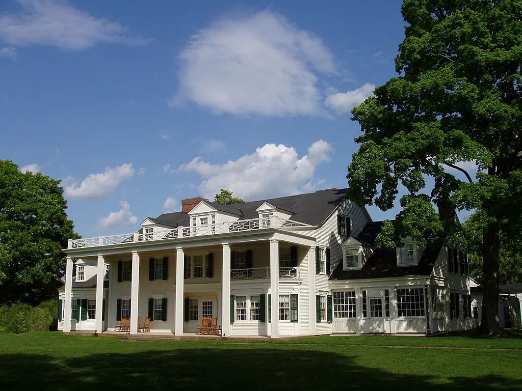 Hill-Stead Museum, Farmington, Connecticut, USA. West facade of main house.