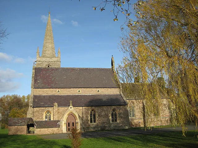 Parish church of St Mary the Virgin, Marden, Herefordshire, seen from south-southwest