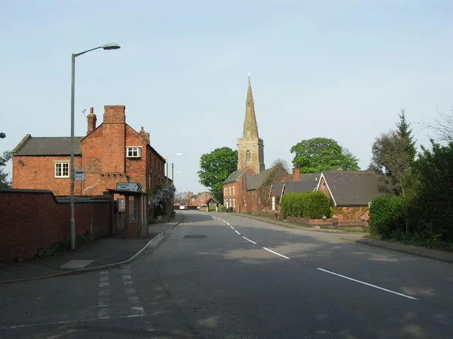 View to Theddingworth Church.