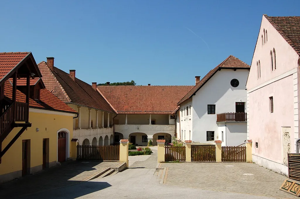 Courtyard of the former grange of Reichersberg abbey in Bromberg, Lower Austria