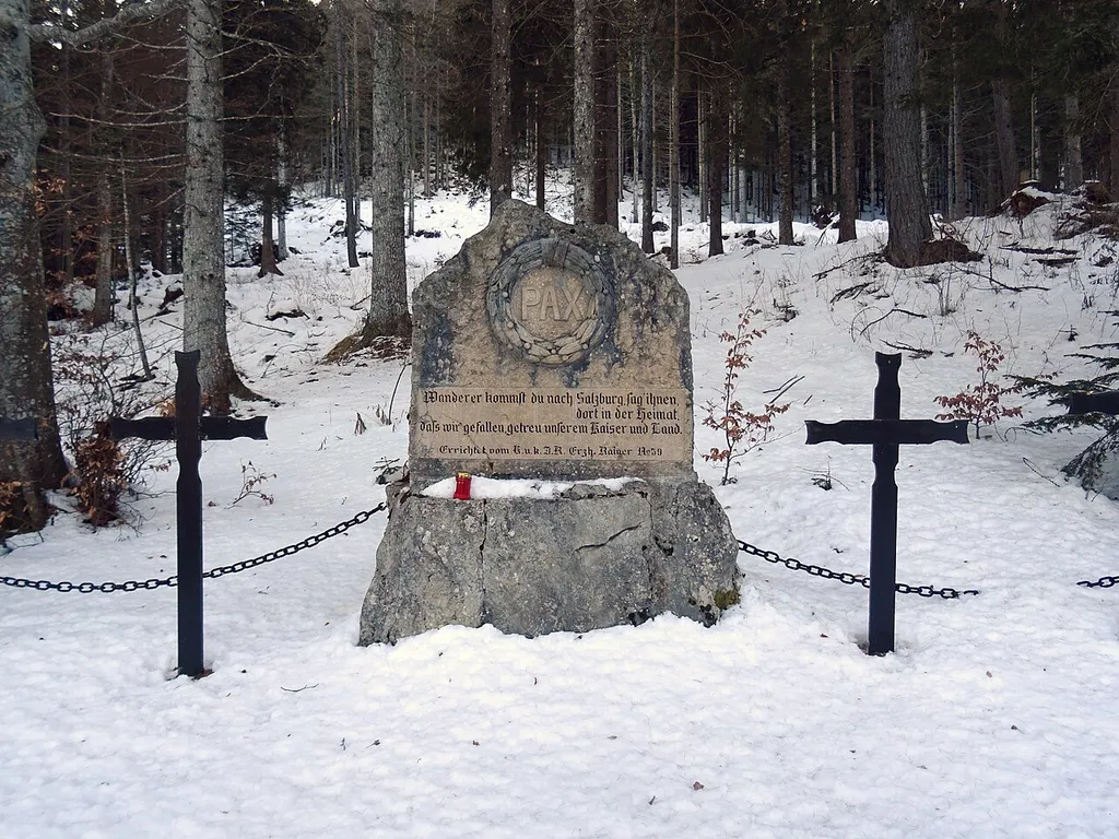 memorial stone to the 59th Austrian Regiment - Rainier-Salzburg