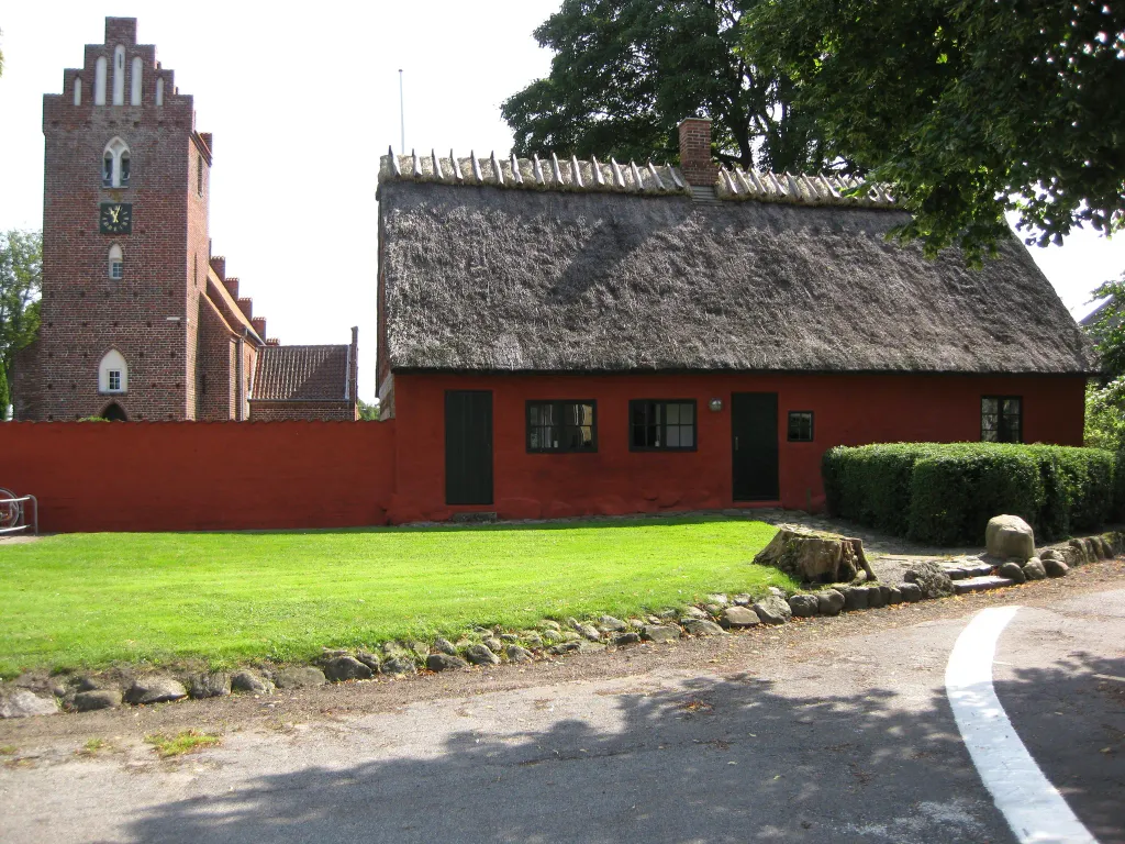 The church "Ørslev Kirke" in the small town "Ørslev", Vordingborg Municipality. The town is located on South Zealand in east Denmark.