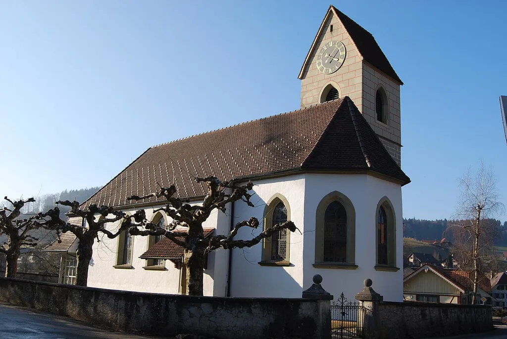 Protestant Church of Ursenbach, canton of Bern, Switzerland