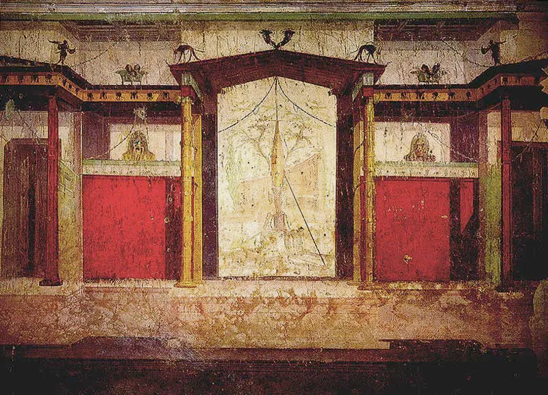 Roman fresco, House of Augustus, Palatine Hill