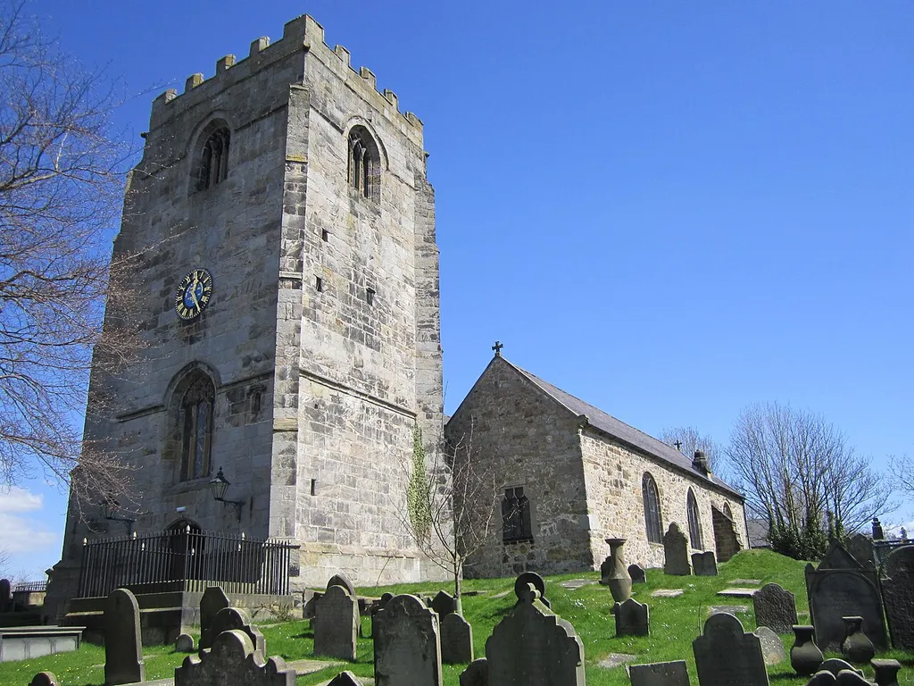 Photo taken at St Cynfarch and St Cyngar's Church, Hope, Flintshire, Wales. Also known as Hope Parish Church.