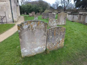 Two Unidentified Monuments 1 Metre Apart, About 14 Metres South Of Tower Of Church Of St Cyriac