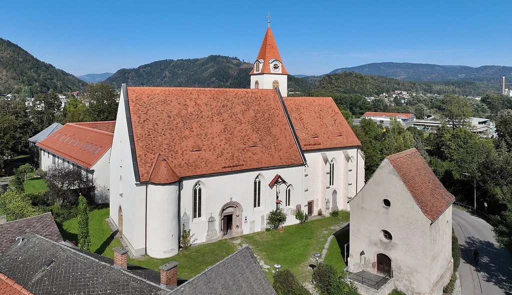 Southwest view of the parish church in Gratwein.