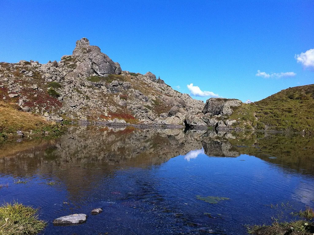 lake Hauensee at Arosa, Switzerland