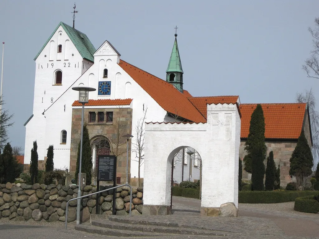 The church "Aars Kirke" in the small town "Aars". The town is located in North Jutland, Denmark.