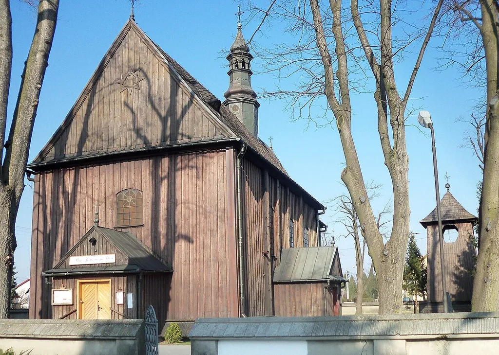 Krzyżanowice - drewniany kościół parafialny pw. św. Joachima, 1794 (zabytek nr A-191 i I-3-16/47)