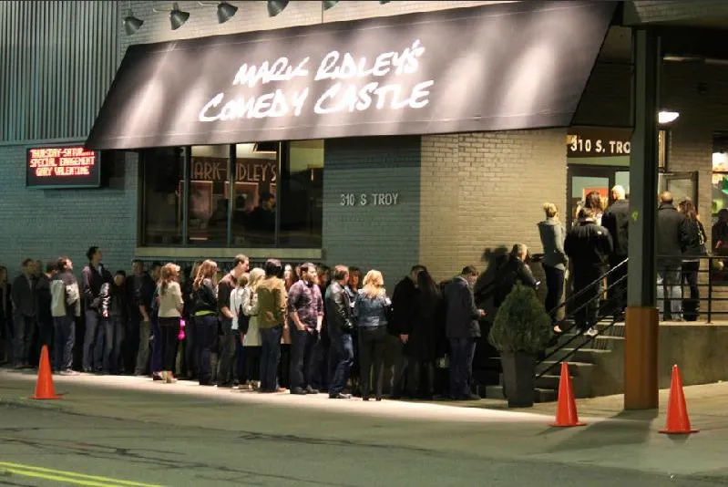 Mark Ridley's Comedy Castle line for Gary Valentine show.