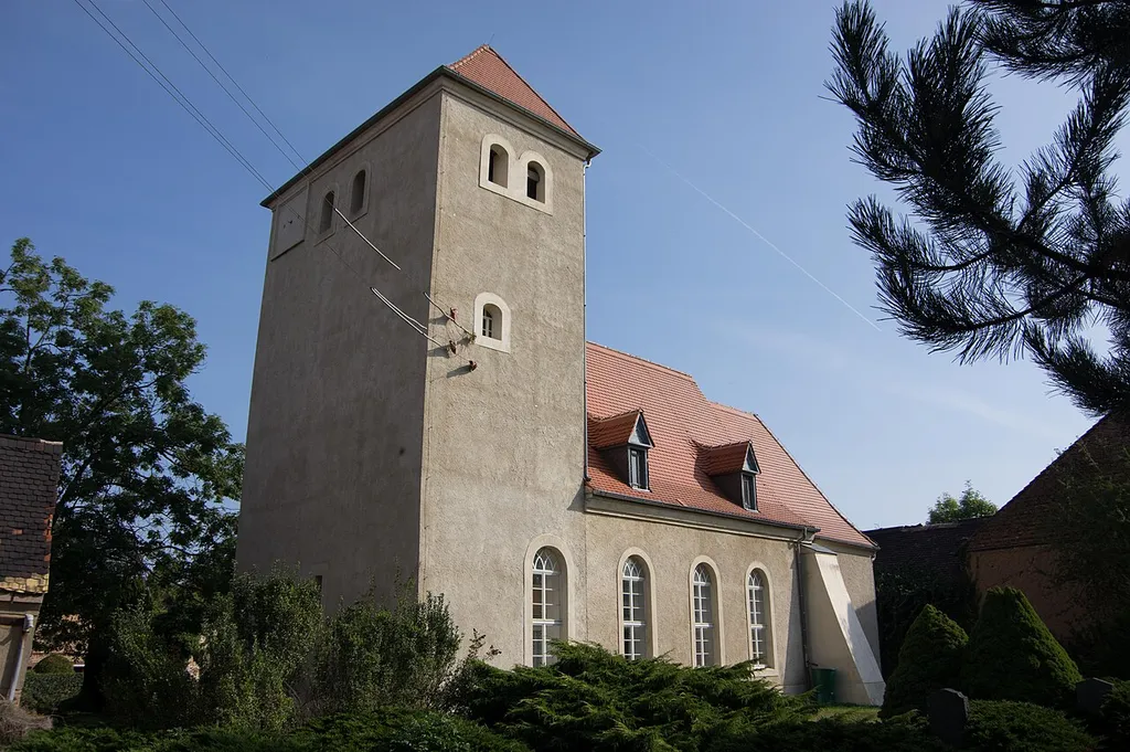 Zörbig Ortsteil Großzörberitz. Die Kirche in Großzöberitz steht unter Denkmalschutz.