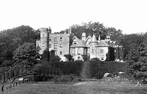 Ardencaple Castle, situated near Helensburgh, Dumbartonshire, Scotland. Photo published in 1901.