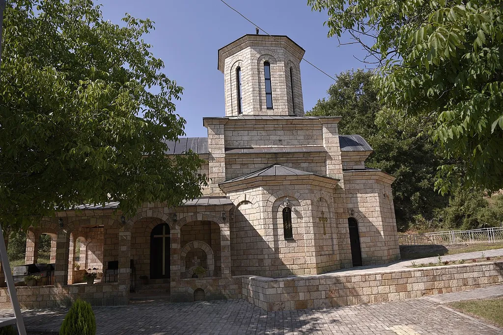 The St. Naum of Ohrid Church in the village of Bolno, Resen Municipality. The church is a part of the Bolno Monastery, which is located 2.6 km south-southeast of Bolno.