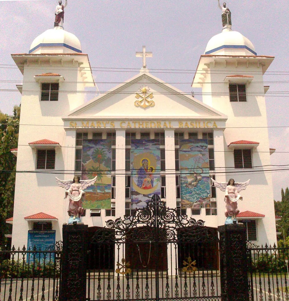 St Mary's Syro Malabar Basilica Entrance