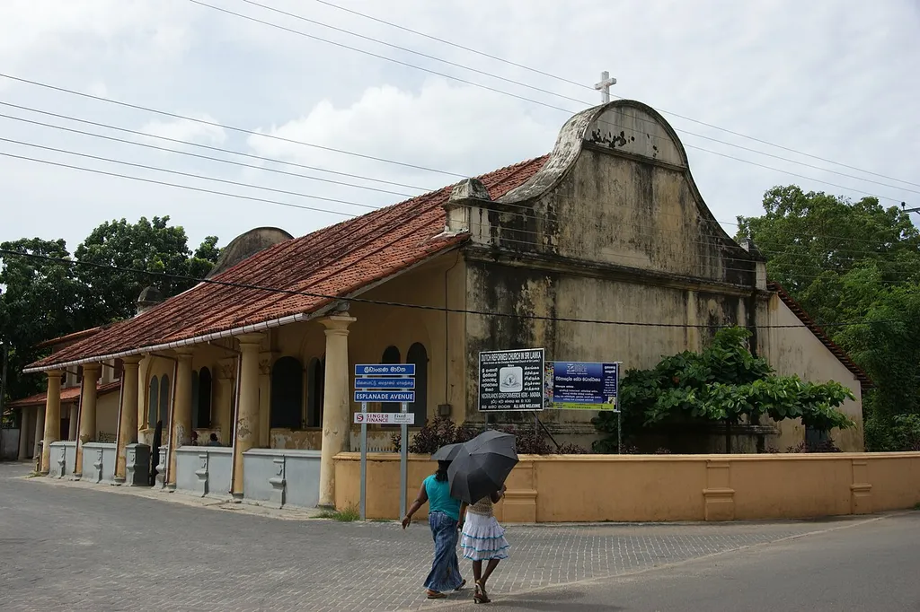 The Dutch Reformed Church located in Matara, Sri Lanka. Built in 1706.