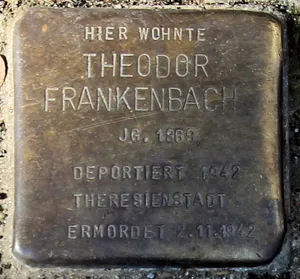 Stolperstein dedicated to Theodor Frankenbach
