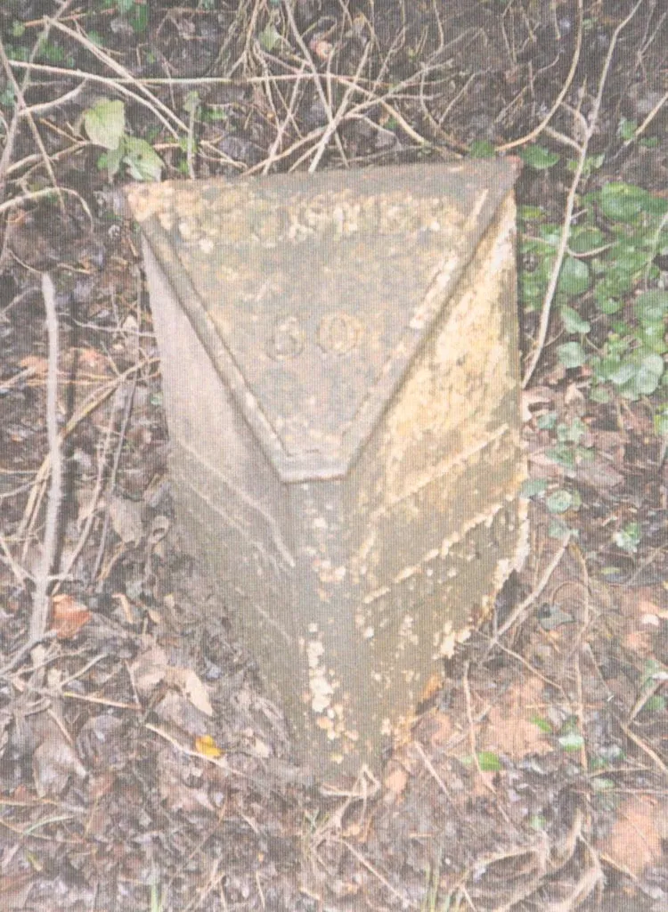 Old Milepost by the A37, south of railway bridge, Binegar parish
