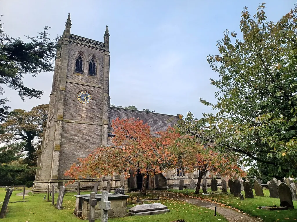 St. Martin's Church, Osmaston, Derbyshire, England. 1845, Grade II* listed.