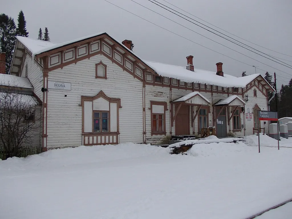 Jaakkima railway station building.