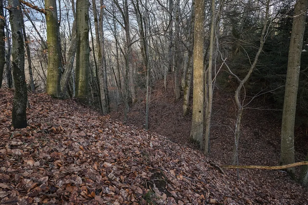Place of the vanished castle Leonegg, Heiligenberg-Katzensteig, county Bodenseekreis, Germany