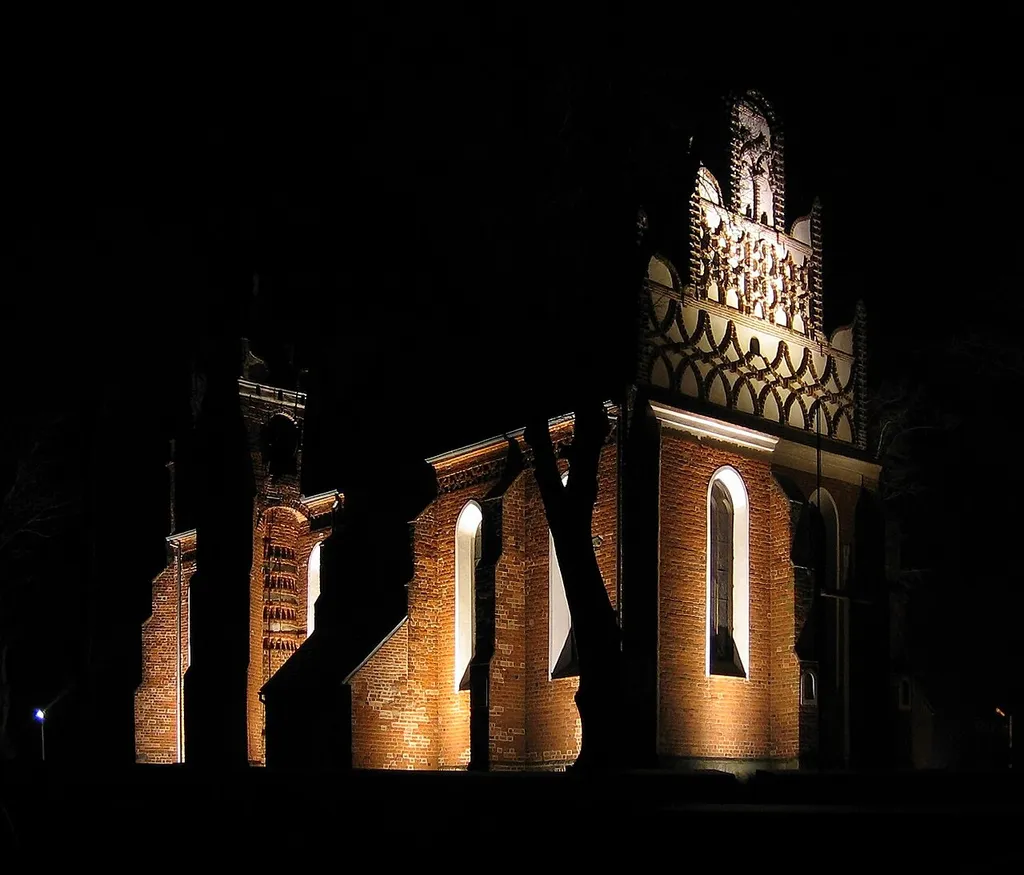 The Birth of St. Mary Roman Catholic Church in Kamionna, Poland