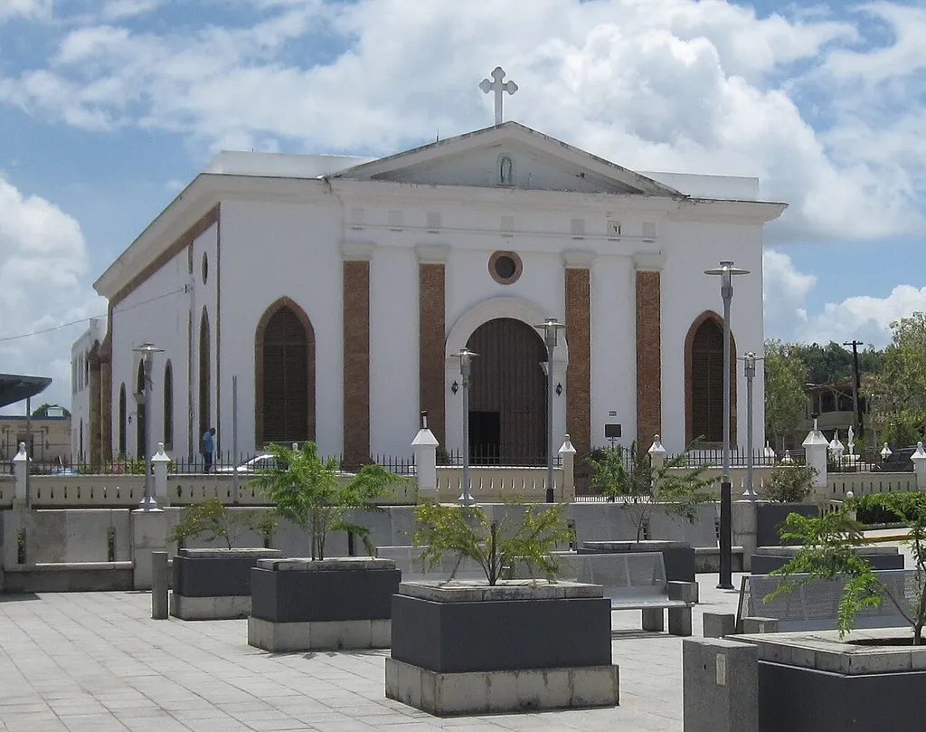 Iglesia de Nuestra Señora de la Candelaria y San Matías, Town Plaza, Manatí, Puerto Rico.