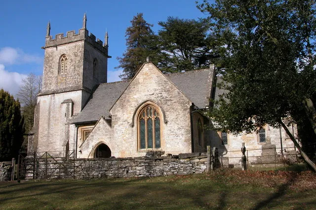Colesbourne church. Colesbourne church is dedicated to St James and is located in Colesbourne Park.