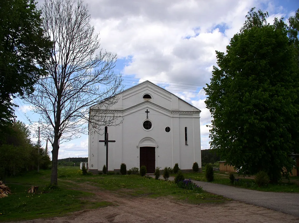 Catholic church of Holy Trinity. Ula, Belarus.