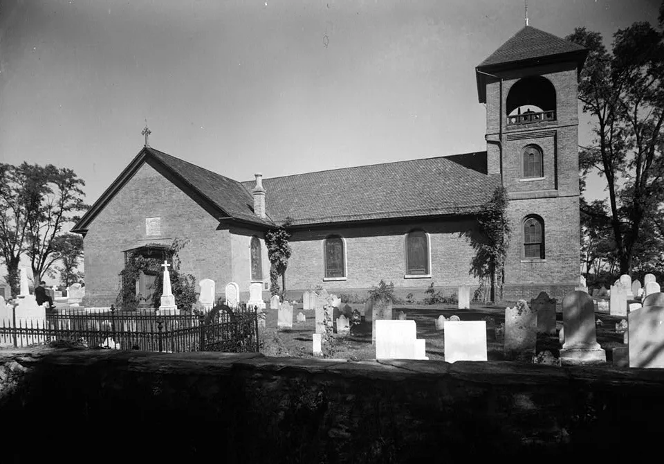St. James Church, Monkton, Maryland. On the National Register of Historic Places. Image courtesy of the federal HABS—Historic American Buildings Survey of Maryland.