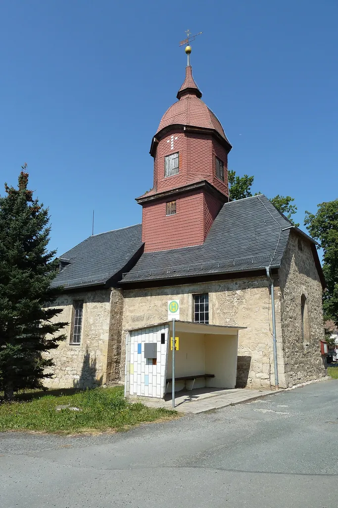 Church in Oßmaritz, Municipality of Bucha, Saale-Holzland-Kreis, Thuringia, Germany