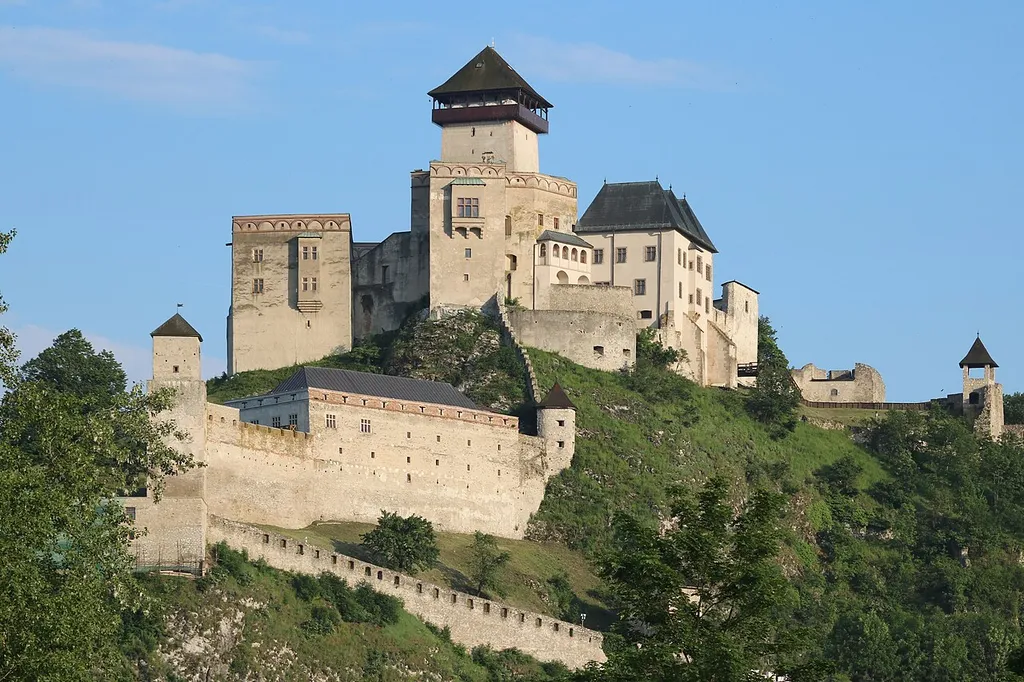 Trenčín Castle from Vah river