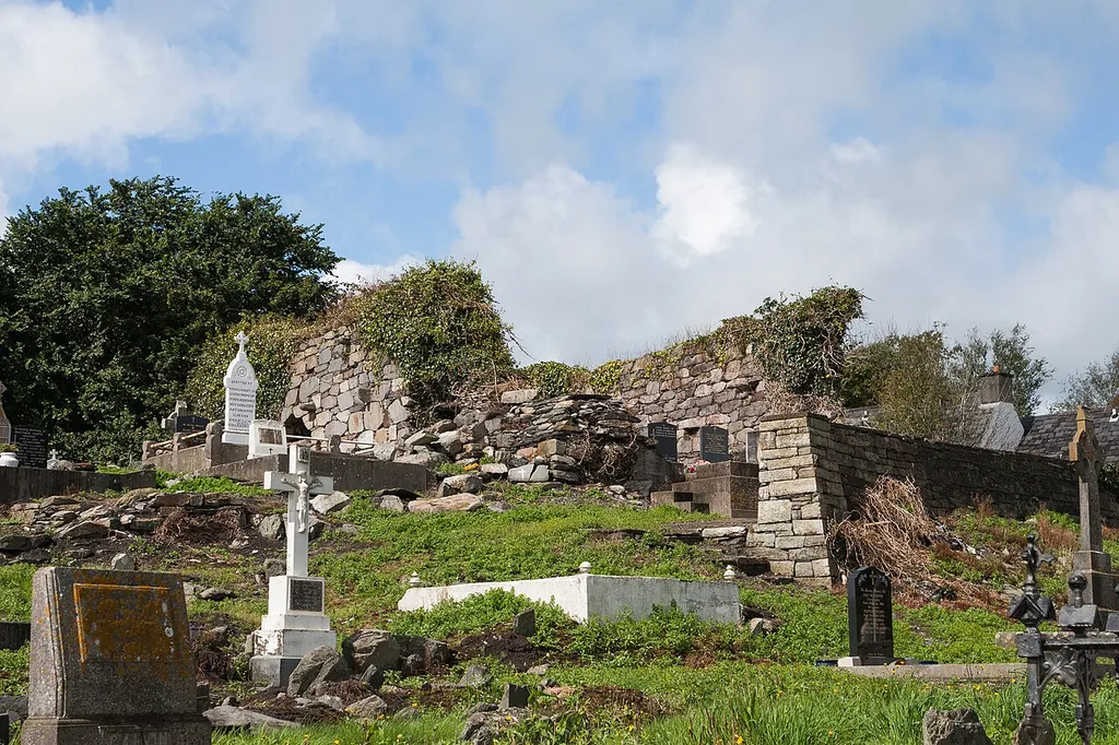 View from south-east of the ruins of St. Mary's Priory.