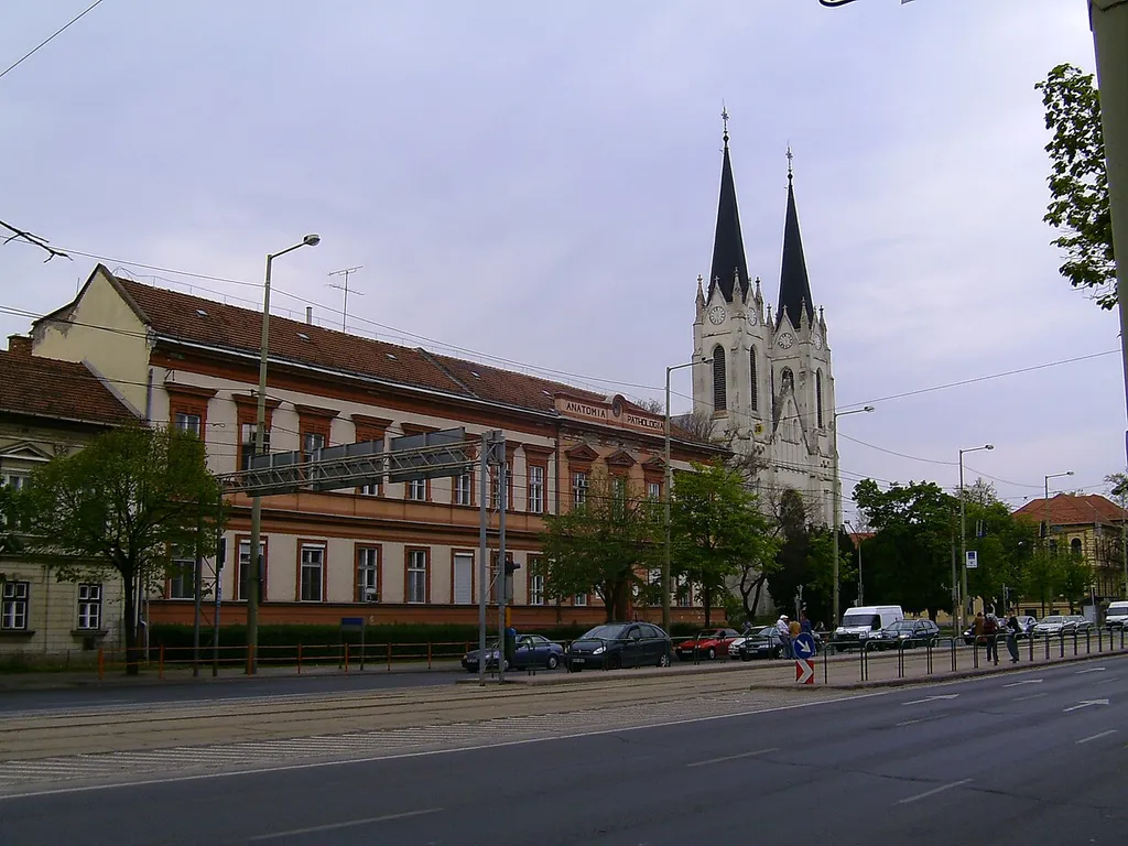 St. Roch church building and Department of Anathomy (en:SZTE), en:Szeged