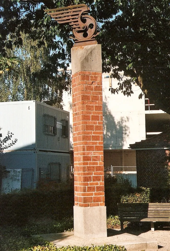 War memorial of streetcar driver in Luebeck