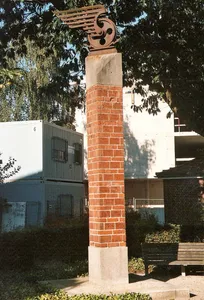 War memorial of streetcar driver in Luebeck