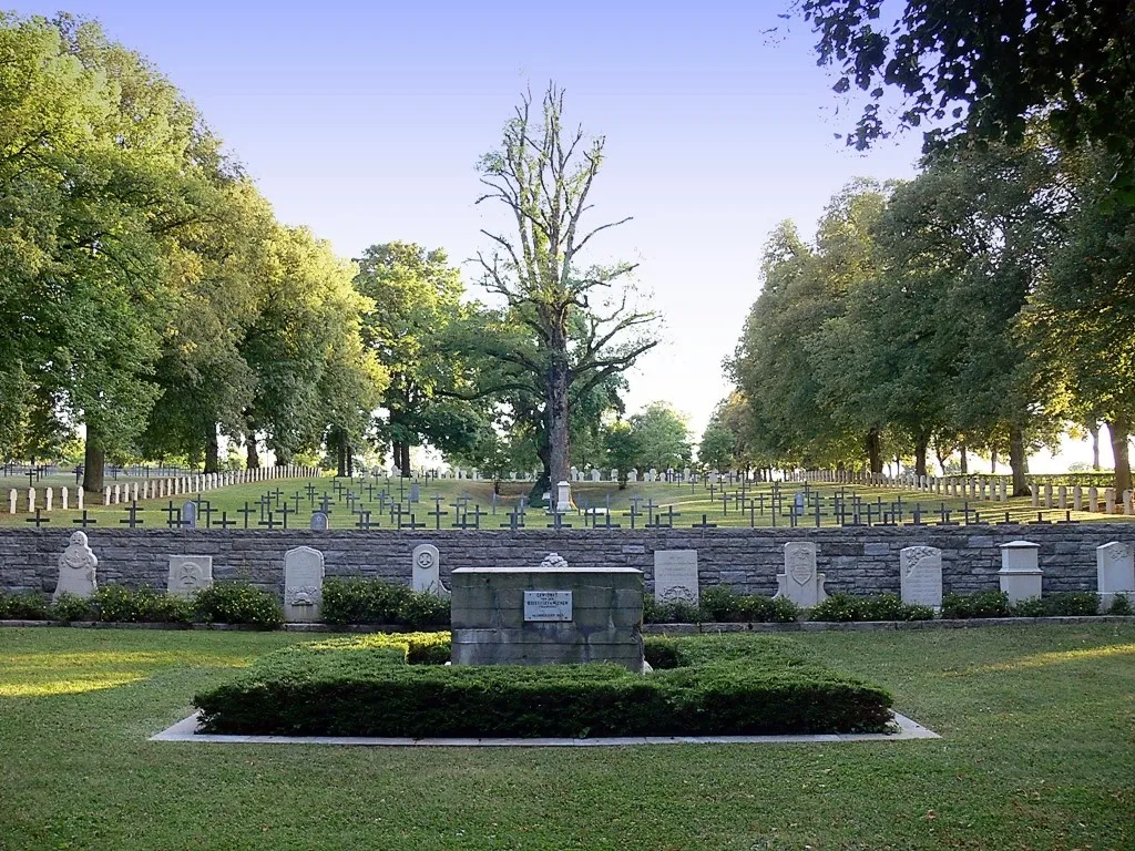 World War I German military cemetery in Thiaucourt-Regniéville, Lorraine, France