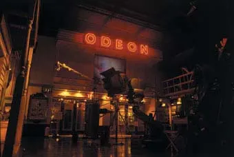 The glamorous Art Deco Odeon within MOMI was in contrast to the working Hollywood 'factory' studio set in front of it.