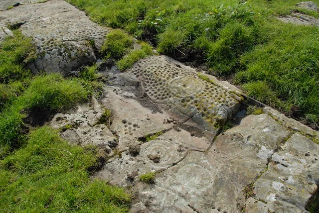 Cup and ring markings There are a number of sites near Kirkcudbright where these Megalithic markings are to be found. These are on farm land at High Banks farm
