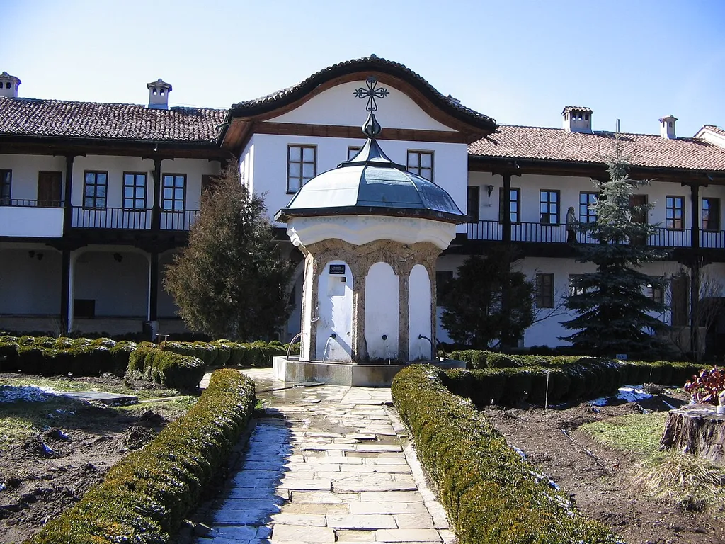 The tap in the churchyard of Sokolsky monastery, Bulgaria.