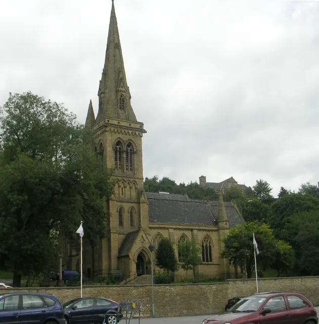 St Thomas's Church, Huddersfield, West Yorkshire, seen from the southwest