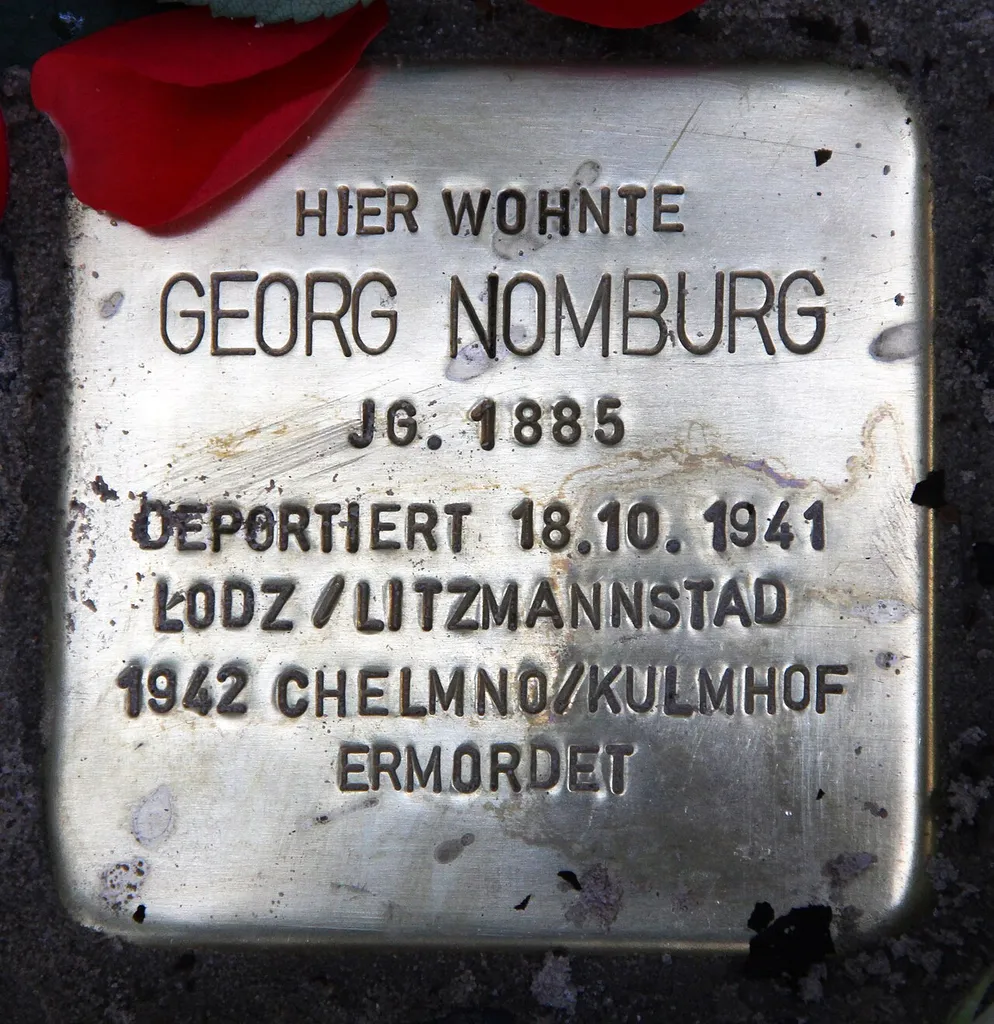 Stolperstein dedicated to Georg Nomburg