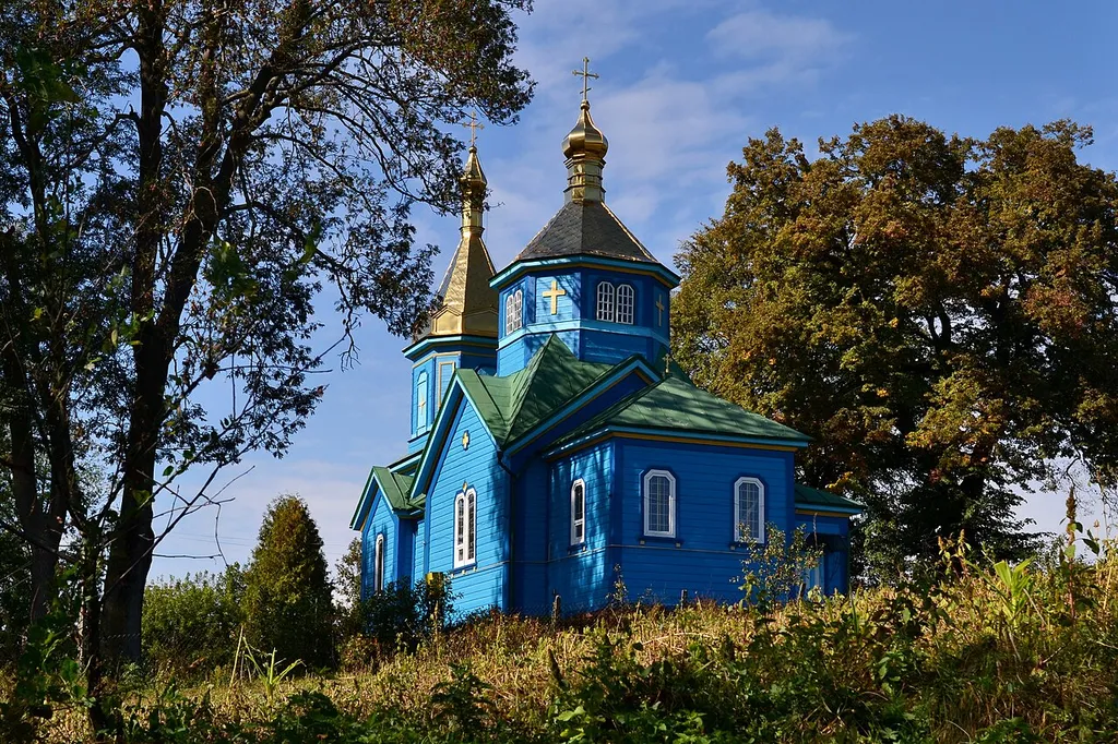 Церква Святого Апостола Іоана Богослова (Симеонівська) (дер.) (1884 рік) - вигляд з південного сходу - Сільце Горохівський район Волинська область Україна
