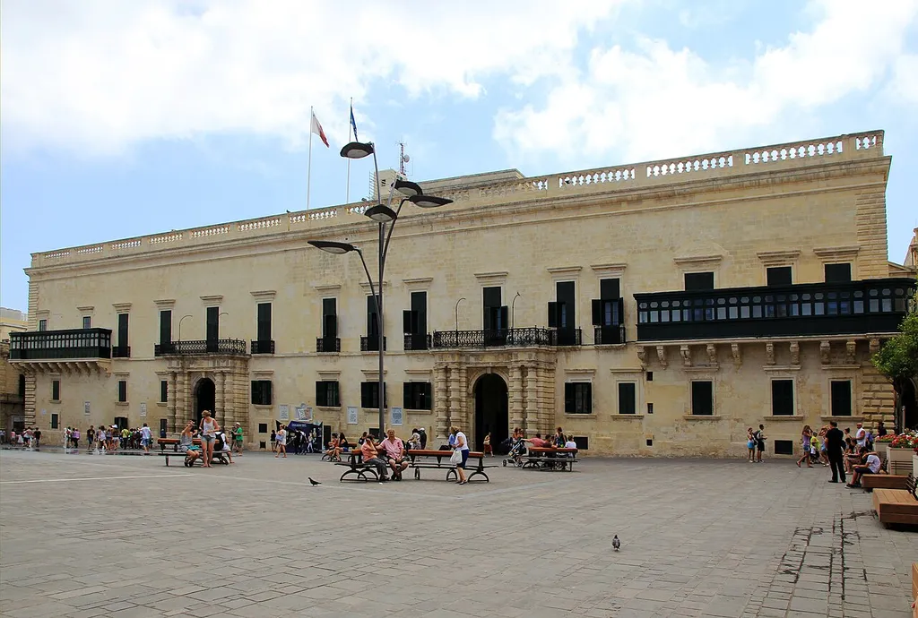 Grandmaster's Palace at Misraħ San Ġorġ, Triq ir-Repubblika in Valletta, Malta
