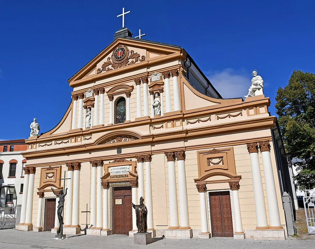 Roman Catholic Saint Louis cathedral in Plovdiv, Bulgaria