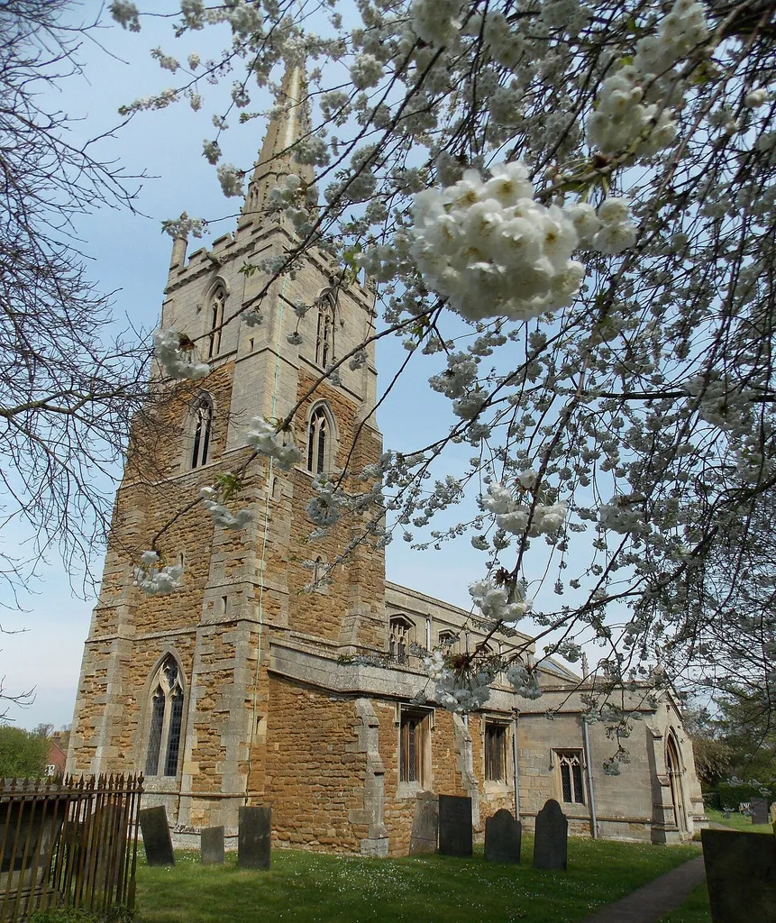 SS Mary and Peter's parish church, Harlaxton, Lincolnshire, seen from the southwest